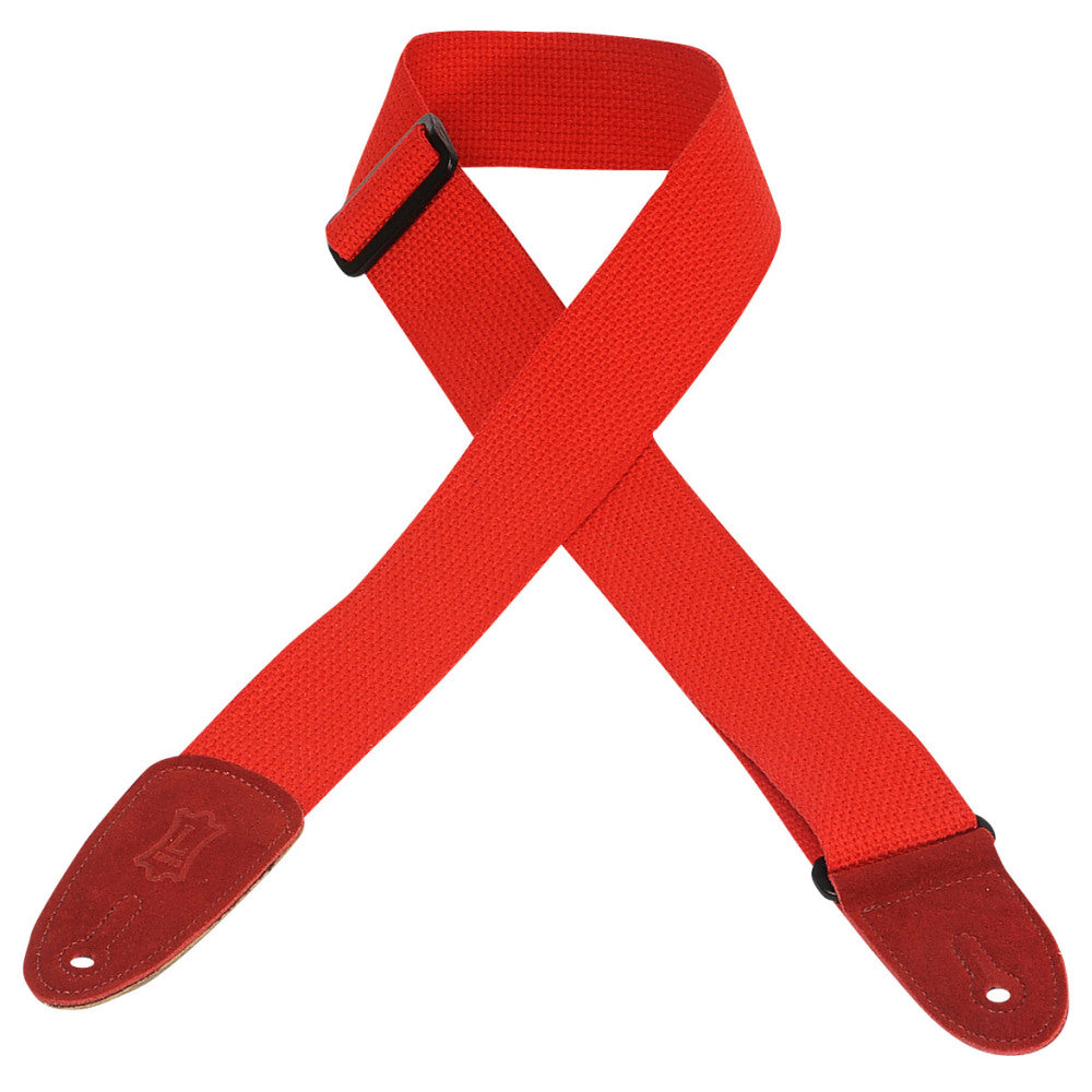 Levy's MC8-RED Cotton Guitar Straps
