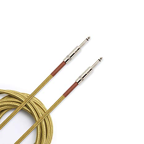 D'Addario PW-BG-15TW - 15FT CS BRAIDED INST CBL TW