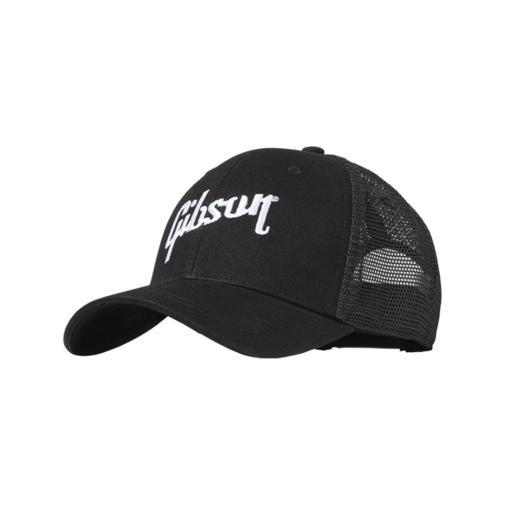 Gibson Black Trucker Snapback Hat - One size fits all