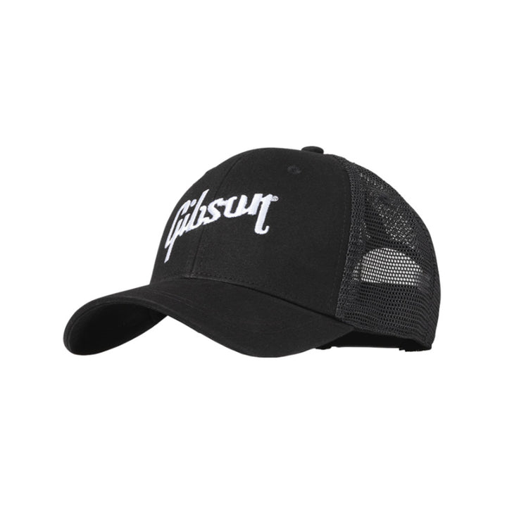 Gibson Black Trucker Snapback Hat - One size fits all