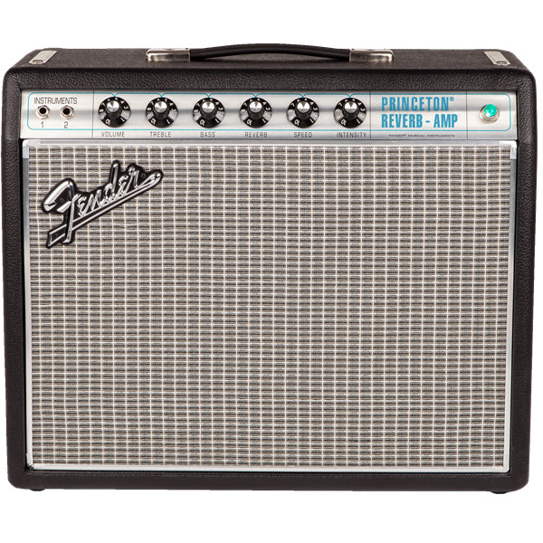 Fender '68 Custom Princeton Reverb Guitar Combo Amplifier - Silver & Blue