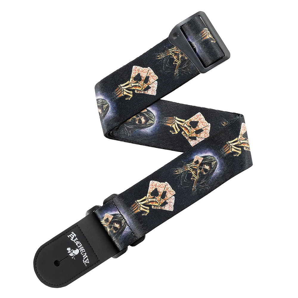 D'Addario ALCHEMY WOVEN GUITAR STRAP 50MM - HAND OF DEATH