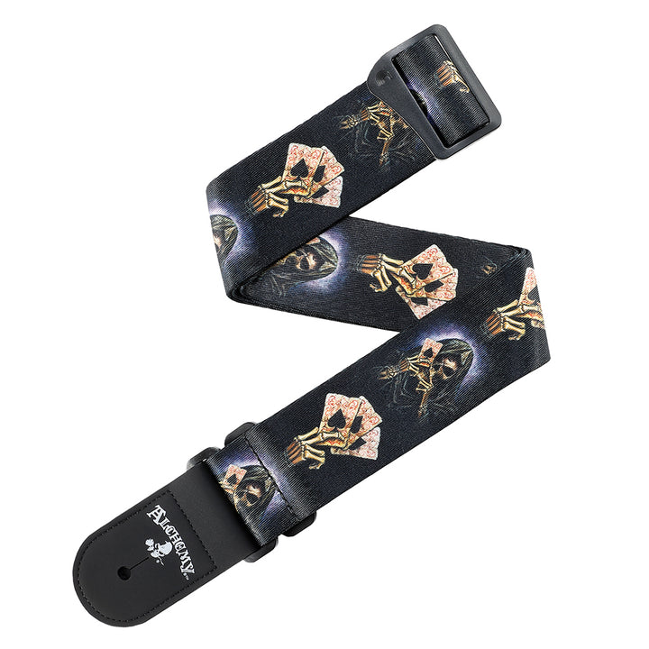 D'Addario ALCHEMY WOVEN GUITAR STRAP 50MM - HAND OF DEATH