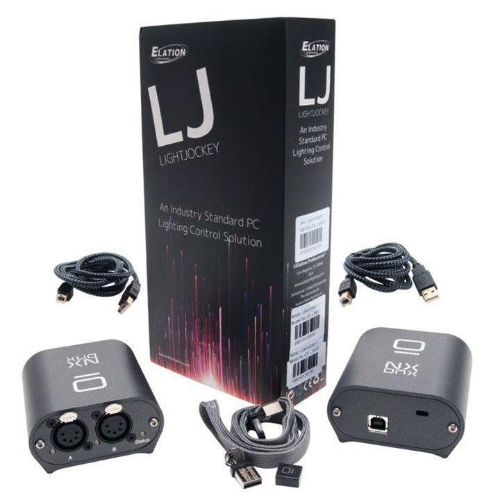 Elation Obsidian LightJockey - USB-DMX Interface with Light Jockey License