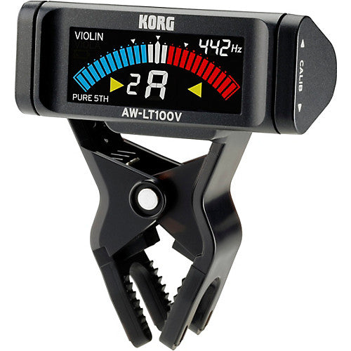 Korg AWLT100V Chromatic Clip-On Tuner for Violin or Viola - Black