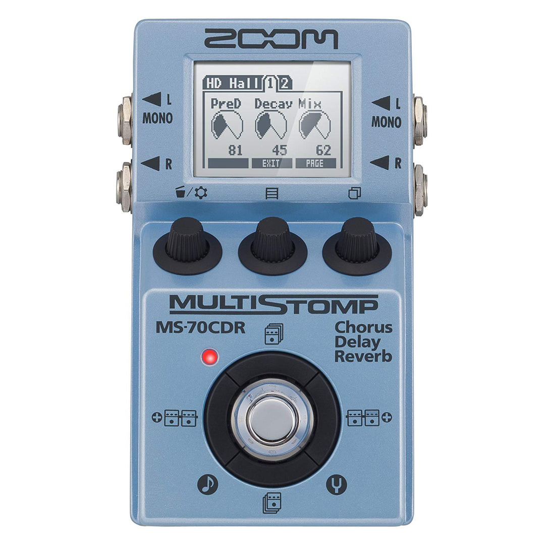 Zoom MS-70CDR MultiStomp Multi Effect Guitar Pedal