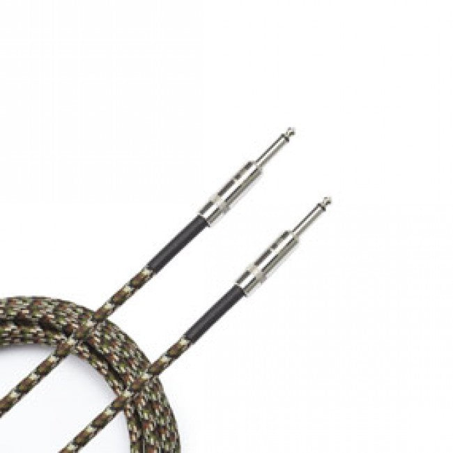 D'Addario PW-BG-15CF - 15FT CS BRAIDED INST CBL CAMO