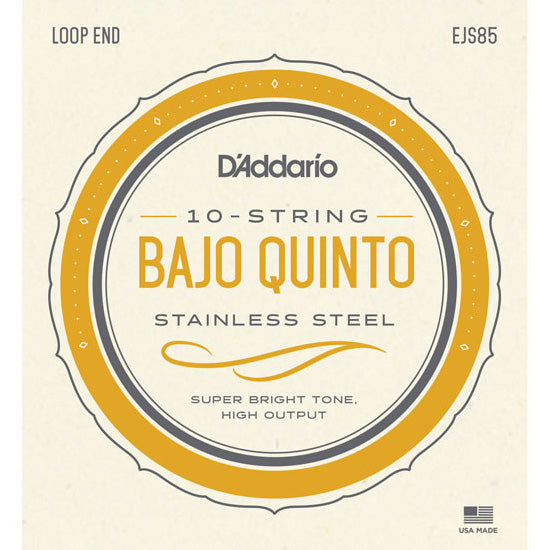 D'Addario EJS85 - SET BAJO QUINTO STAINLESS