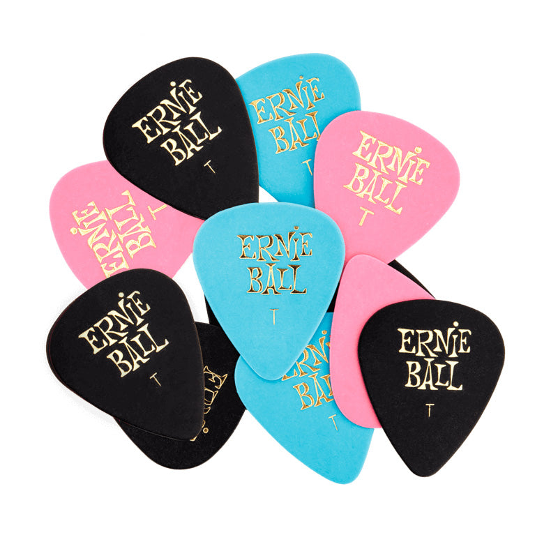 Ernie Ball Guitar Picks (Bag of 12) - Assorted Thin