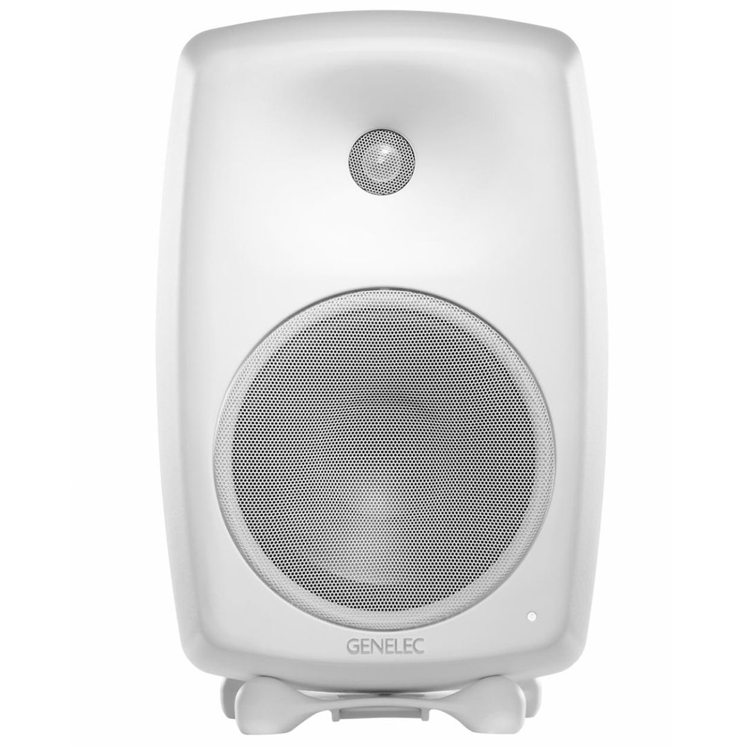Genelec G5AWM 2-Way Active Loudspeaker with 8 In Woofer -White - Music City Canada