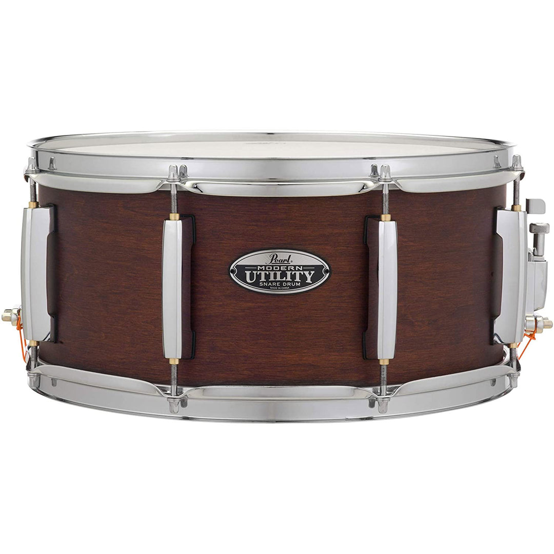 Pearl MUS1465M220-Pearl Modern Utility 14'' x 6.5'' Snare Drum in Satin Brown