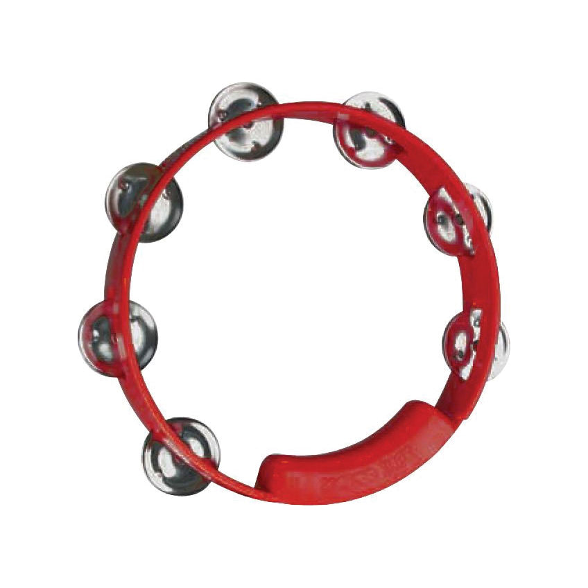 Rhythm Tech TC4038 8" Tambourine - Red w/ Nickel Jingles