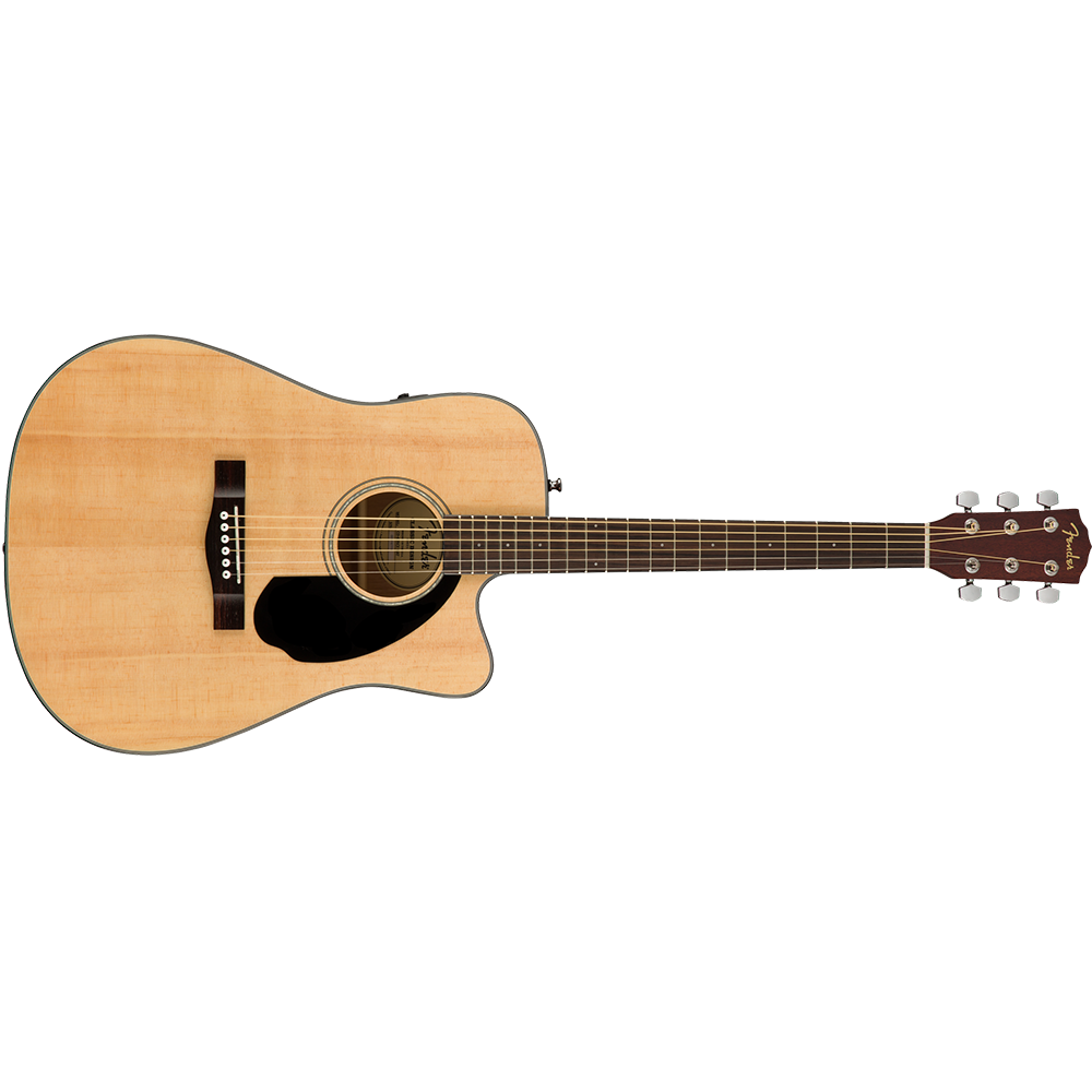 Fender CD-60SCE Dreadnought Acoustic Guitar (Natural)