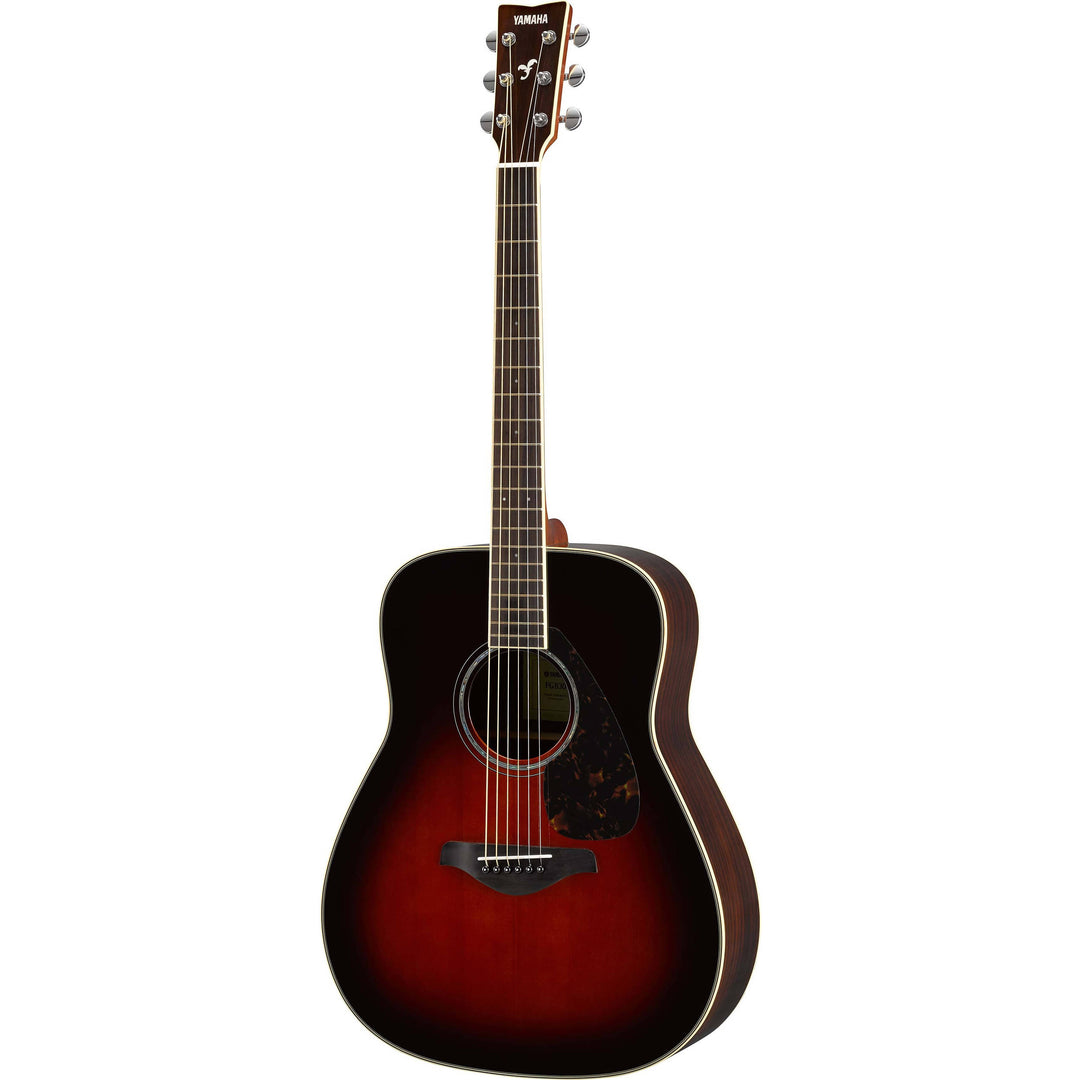 Yamaha FG830 TBS Dreadnought Acoustic Guitar, Rosewood Body, Tobacco Brown Sunburst