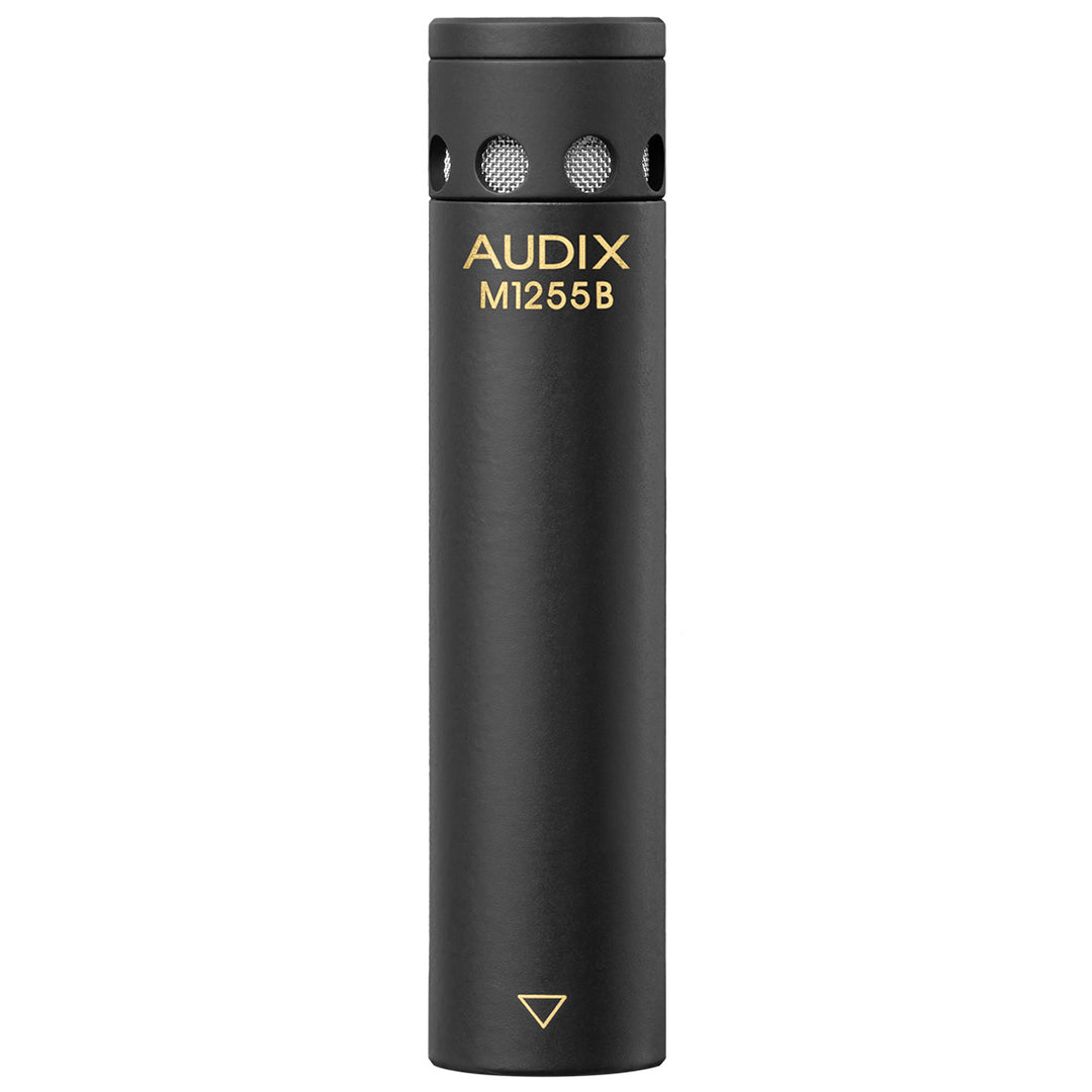 Audix M1255B Miniaturized High-Output Condenser Microphone (Black) - Omnidirectional Pattern