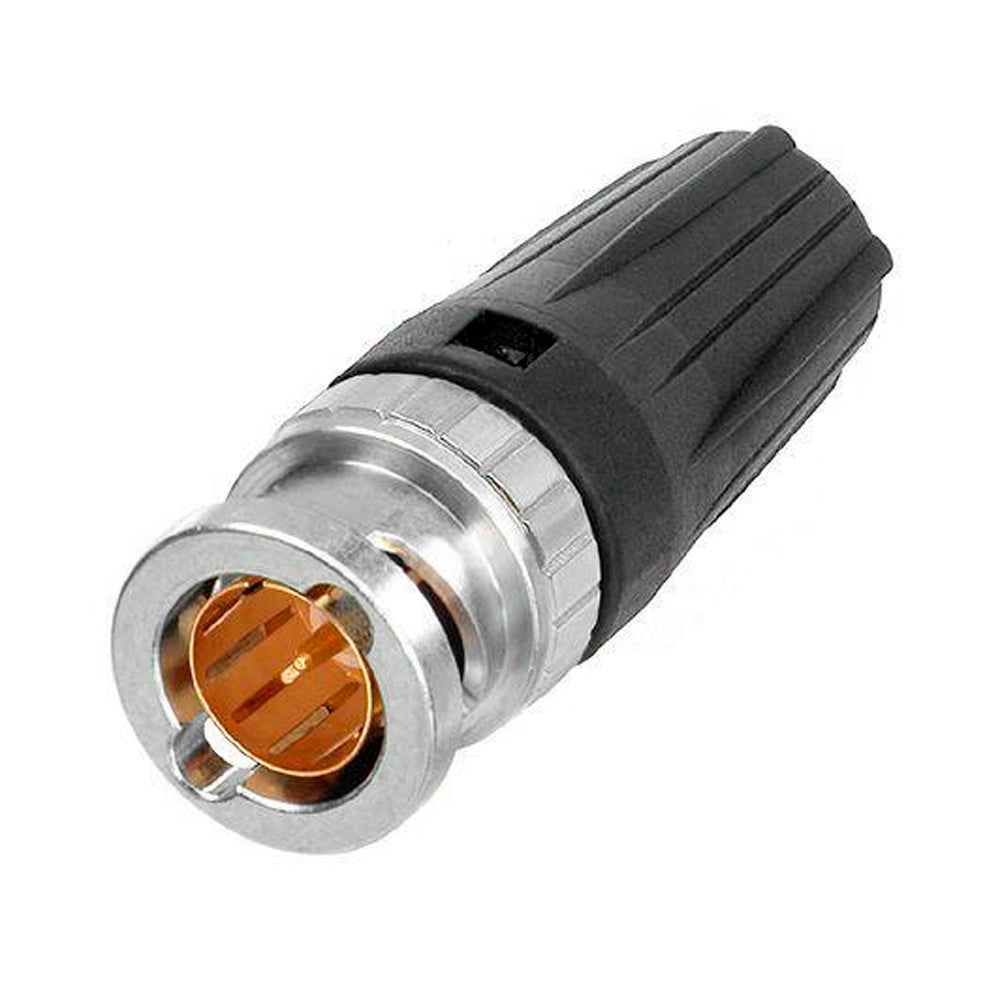Neutrik NBNC75BWU13 - Rear Twist BNC Connector -1.6mm Pin with Black Boot