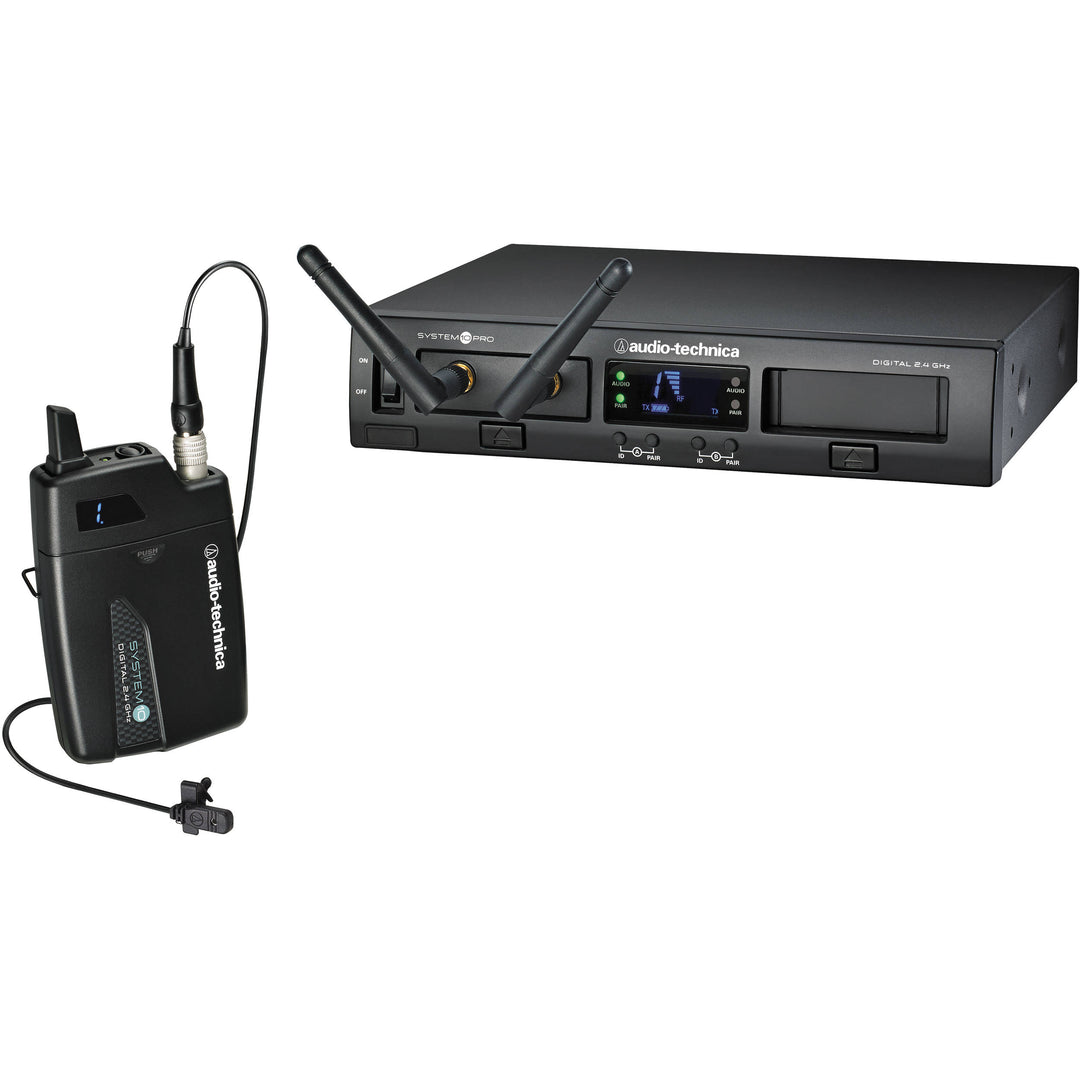 Audio-Technica ATW-1301 System 10 PRO Digital Wireless Rackable System - MT830cW Lavalier Microphone