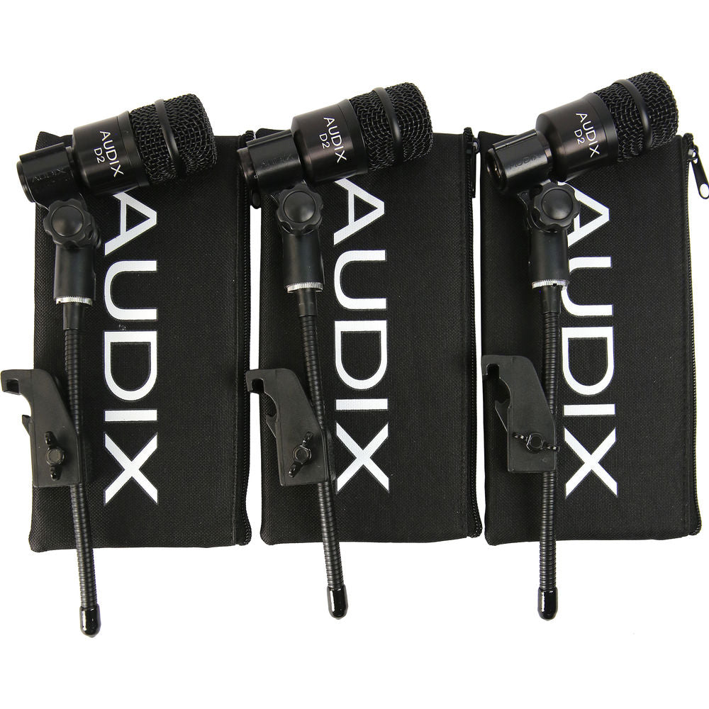 Audix D2 Dynamic Instrument Microphone (3-Pack)