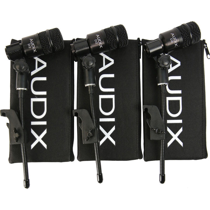 Audix D2 Dynamic Instrument Microphone (3-Pack)