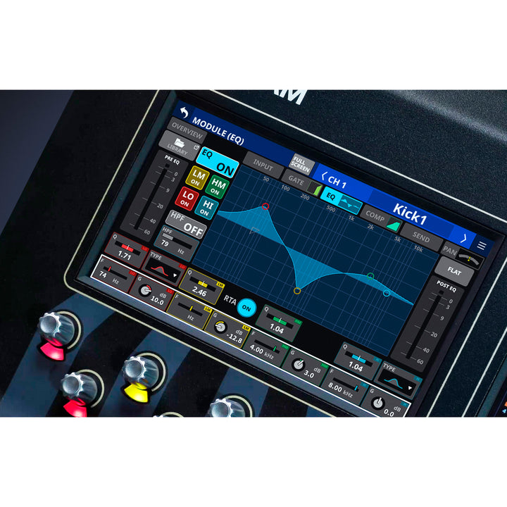 TASCAM VIEW (Visual Interactive Ergonomic Workflow) 24 Input Digital Mixing System