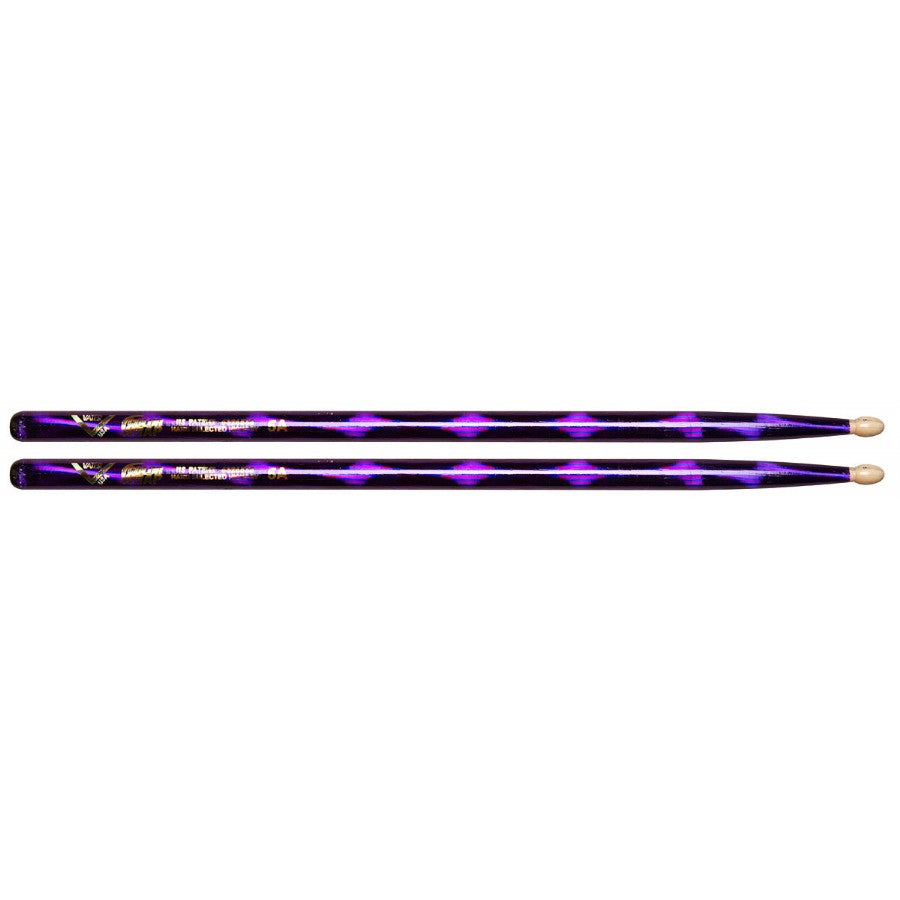 Vater VCP5A - Color Wrap 5A Purple Optic Wood Tip Drumsticks