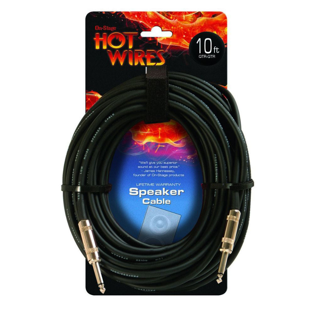 On-Stage SP14-10 Speaker Cable QTR-QTR - 10‚Äô