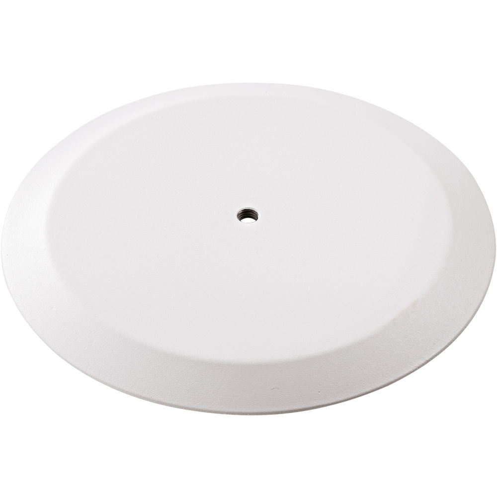 K&M 26700 Flat Round Base Plate - White
