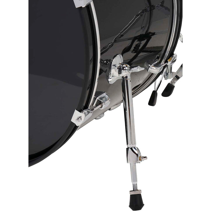 PDP Center Stage 5-Piece Complete Drum Kit w/ Hardware, Cymbals & Throne (7x10, 8x12, 14x16F, 16x22, 5x14 Snare) - Iridescent Black Sparkle