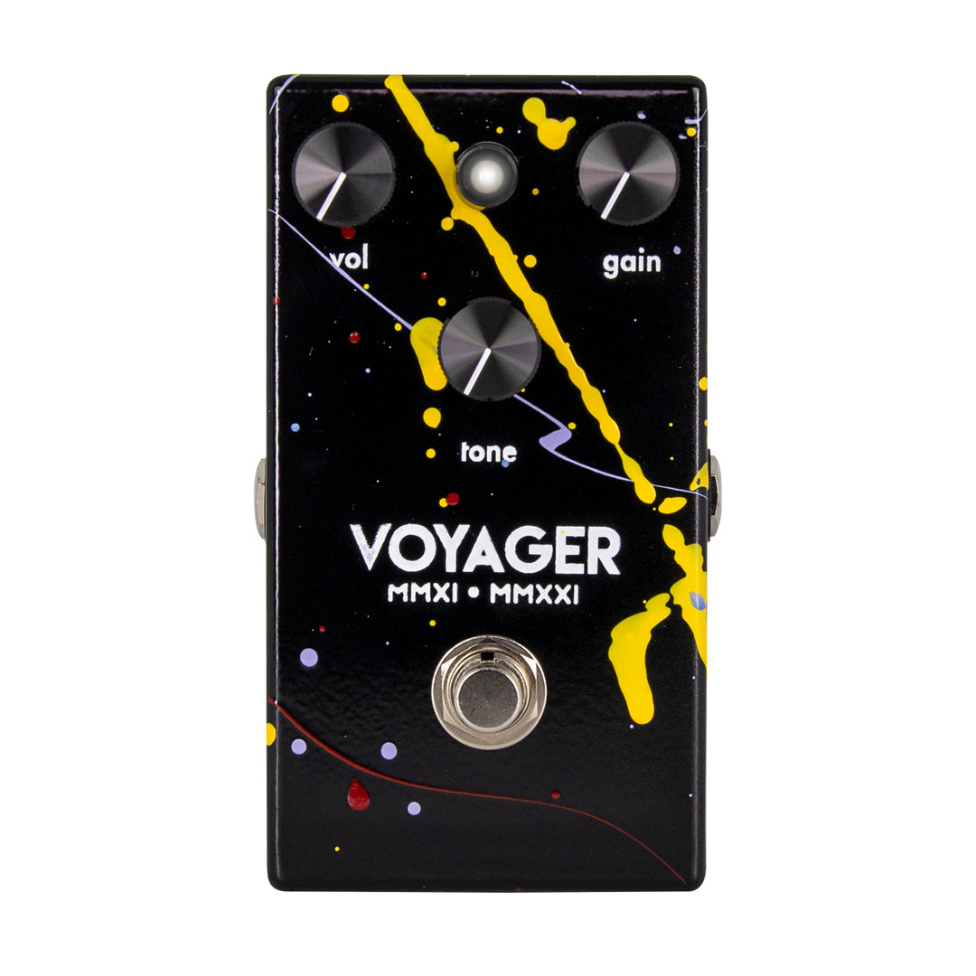 Walrus Audio Voyager Pre-Amp Overdrive  10-Year Anniversary Splatter Paint (Black)