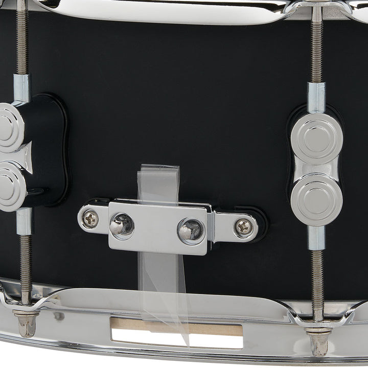 PDP Concept Maple Finish Ply 5.5x14 Snare Drum w/ Chrome Hardware - Satin Black