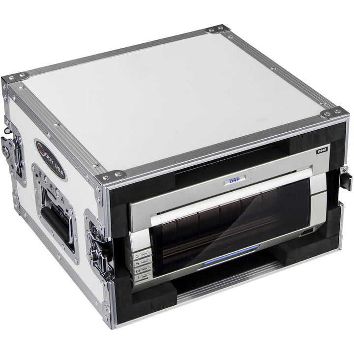 Odyssey FRDNPDS40WH DNP DS40 & DS80 Photo Booth Printer Case - White with Chrome Trim