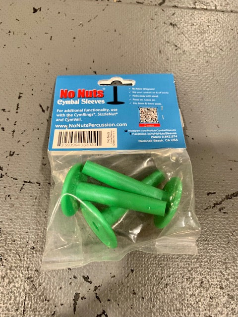 No Nuts 5006- No Nuts Cymbal Sleeves Green ( 3 Pack )