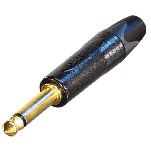 Neutrik NP2X-B - Black Mono Phone Plug with Gold Contacts