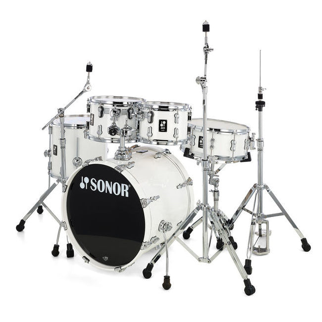 Sonor AQ1-Studio-Set-PW 5-Piece Drum Set w/ Hardware - Piano White