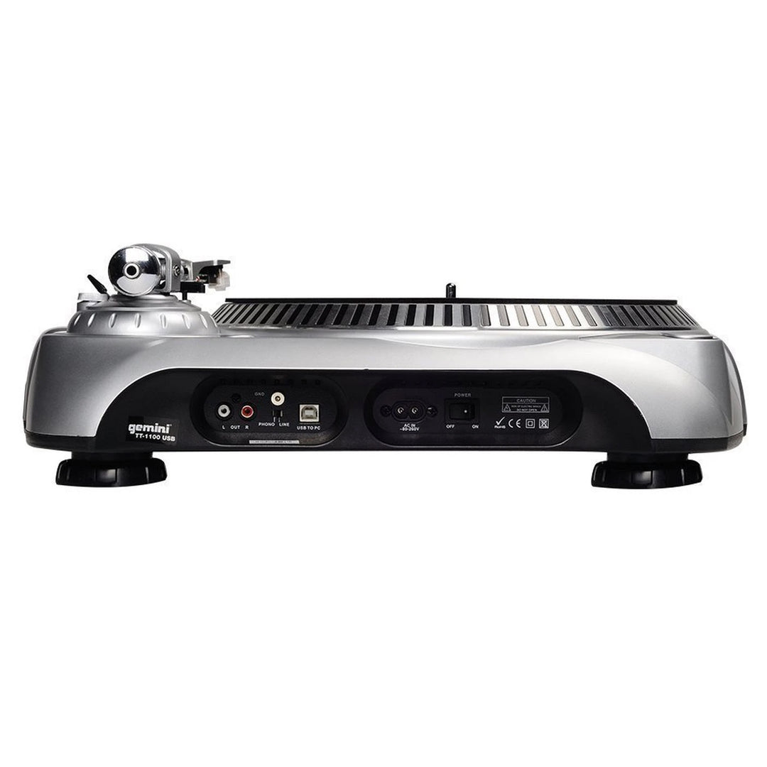 Gemini TT-1100USB Belt Drive USB Turntable (Cartridge Included)