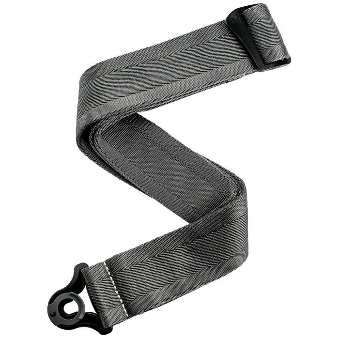 D'Addario Auto Lock Guitar Strap - Metal Grey