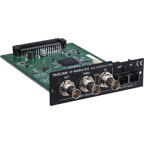 Tascam IF-MA64/EX 64-Channel MADI Optical/Coaxial Interface Card for DA-6400 64-Channel Recorder