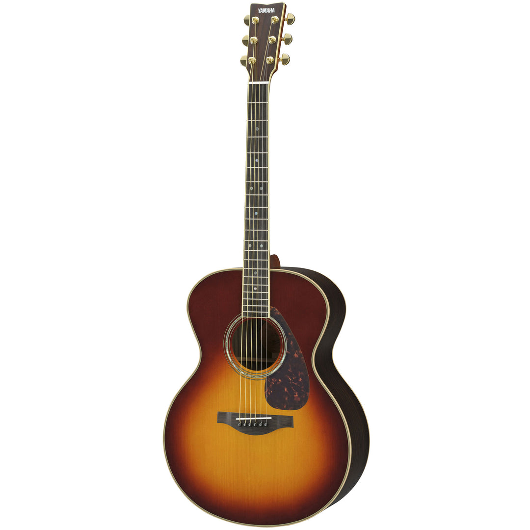 Yamaha LJ16ARE BS Medium Jumbo 6-String RH Acoustic Electric Guitar with Hard Bag-Brown Sunburst