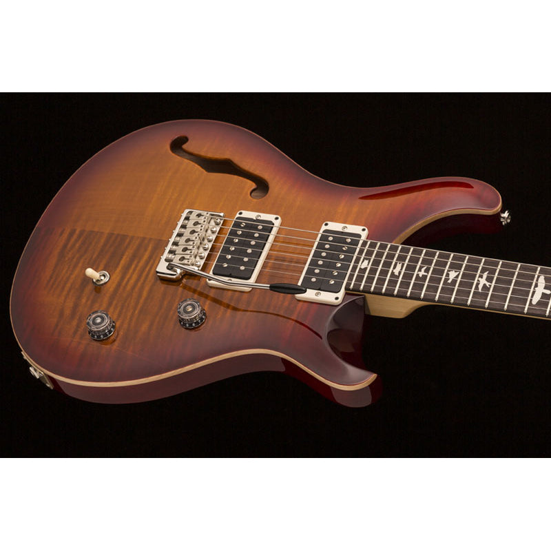 PRS CE 24 Semi-Hollow Bolt-On (2024) Electric Guitar (Dark Cherry Sunburst) w/ Gig Bag