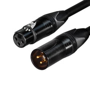 Digiflex CXX-C4-10-BLACK - 10 Foot L-4E6S Mic Cable -XLRM to XLRF Connectors