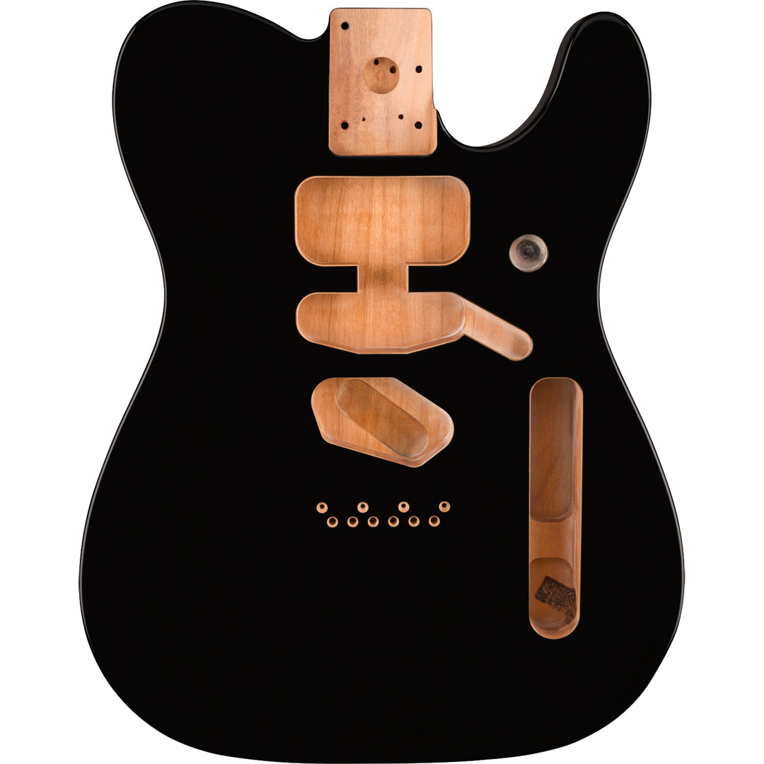 Fender Deluxe Series Telecaster SSH Alder Body w/ Modern Bridge Mount - Black