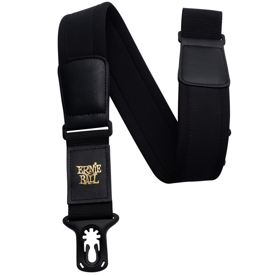 Ernie Ball Polylock 2” Neoprene Guitar Strap - Black