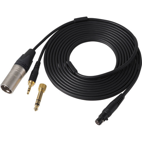 Audio-Technica BPCB2 Replacement Cable for BPHS2 - Terminated 3-Pin XLRM and 1/4”