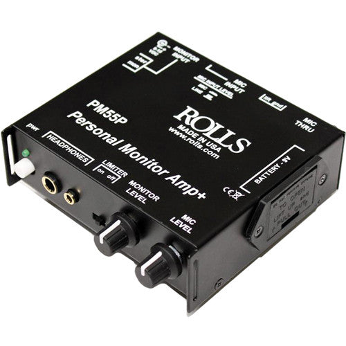Rolls PM55P Personal Monitor Amp/Limiter/Battery
