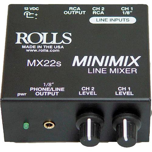 Rolls MX22S Mini Mix 2 CH 1/8'' & RCA Mixer