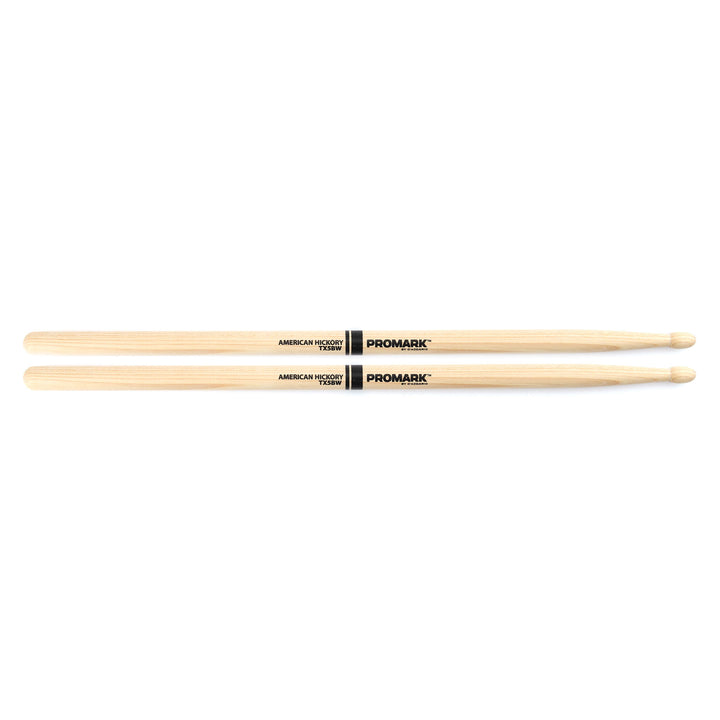 Promark TX5BW - Promark American Hickory 5B Wood Tip Drumsticks