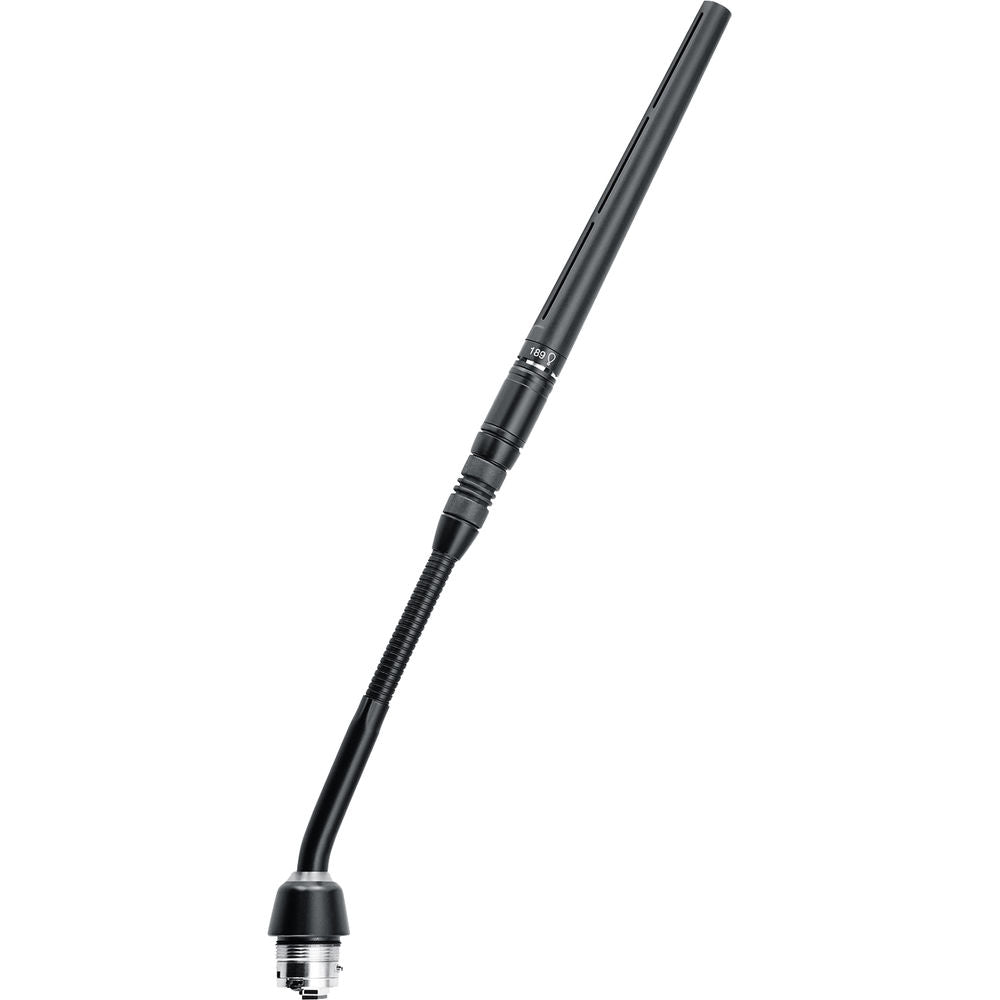Shure MX405 Microflex 5” Gooseneck Condenser Microphone (Black) Mini-Shotgun Preamp LED (Red)