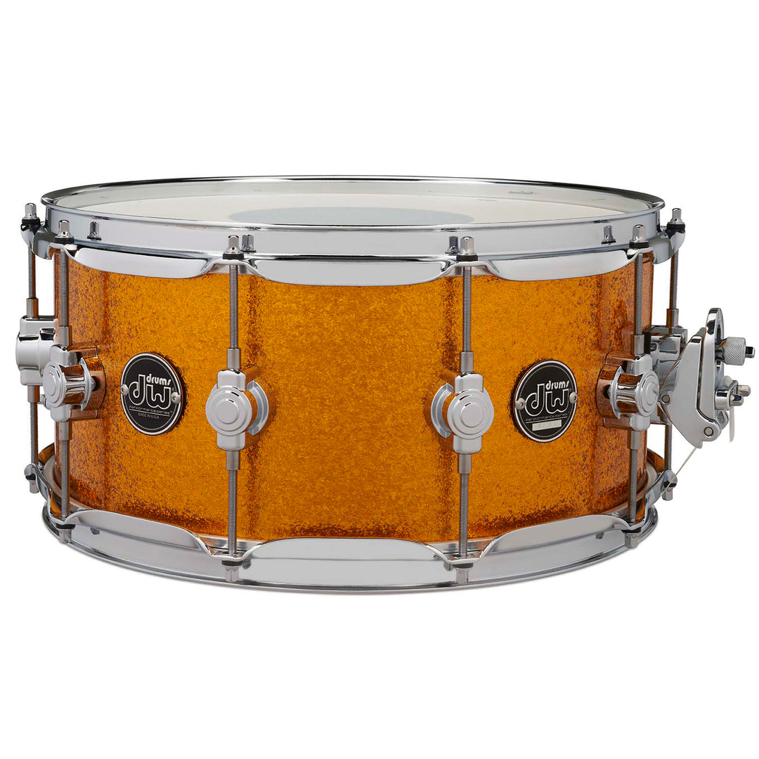 DW Performance Series Snare Drum 6.5x14 Finish Ply - Gold Sparkle