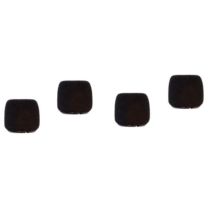 Shure ACVO4WS Snap-Fit Microphone Windscreens for Centraverse CVO Overhead (4-Pack) Black