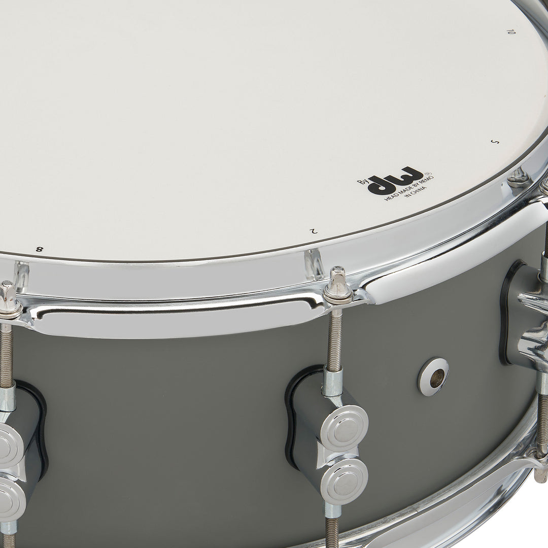 PDP Concept Maple Finish Ply 5.5x14 Snare Drum w/ Chrome Hardware - Satin Pewter